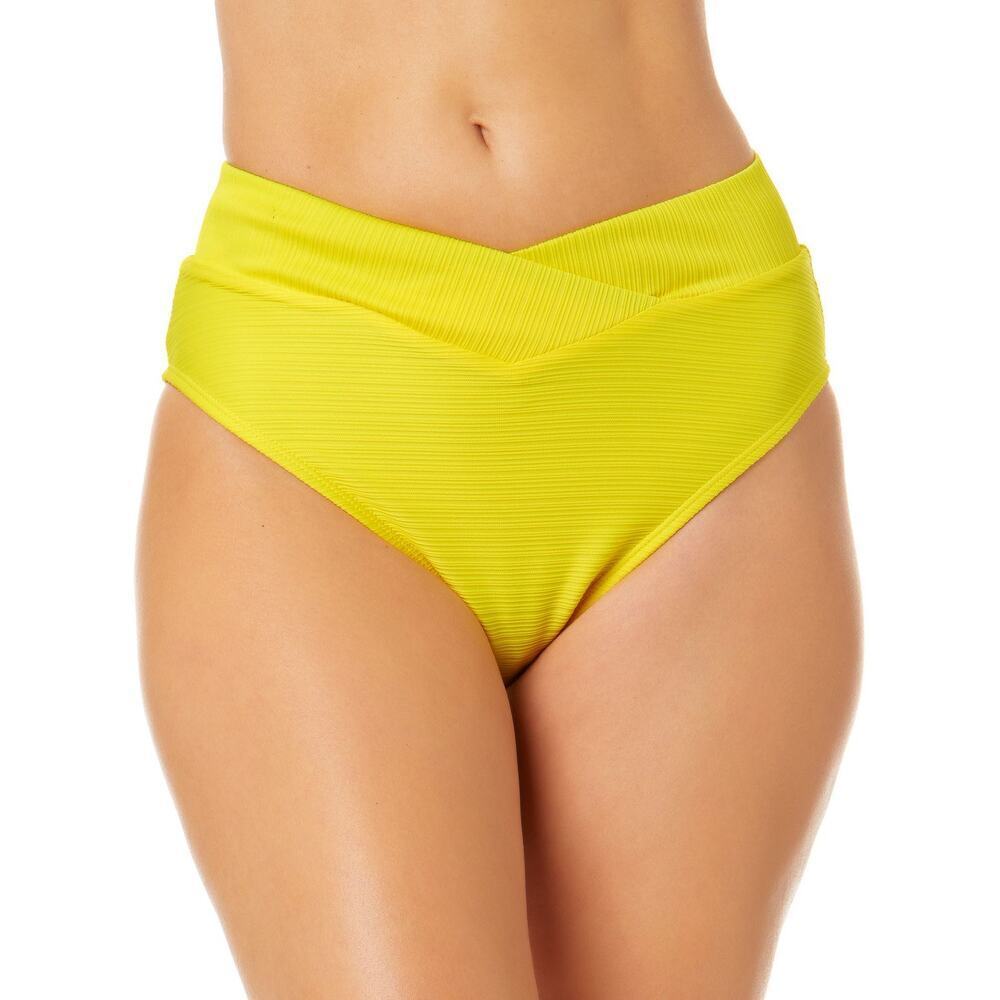 Salt + Cove Juniors' Variegated Ribbed Bikini Bottoms Yellow NWT Size Medium